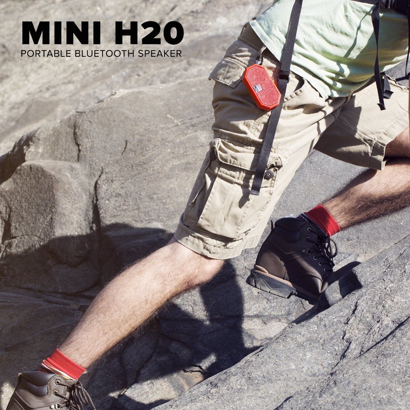 Altec Lansing Mini H2O - Waterproof Bluetooth Speaker, IP67 Certified & Floats in Water, Compact & Portable Speaker for Hiking, Camping, Pool, and Beach, Red - Image 2